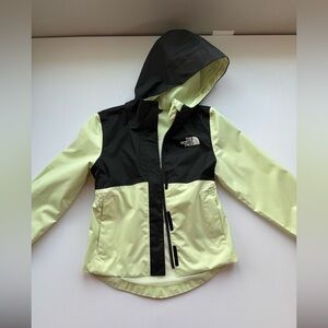 The North Face Black and Soft Lime Green Jacket